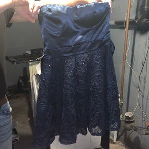 Dark blue sparkle dress